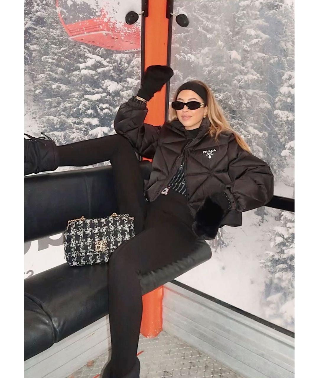 PRADA Черная полиэстеровая куртка, фото 8