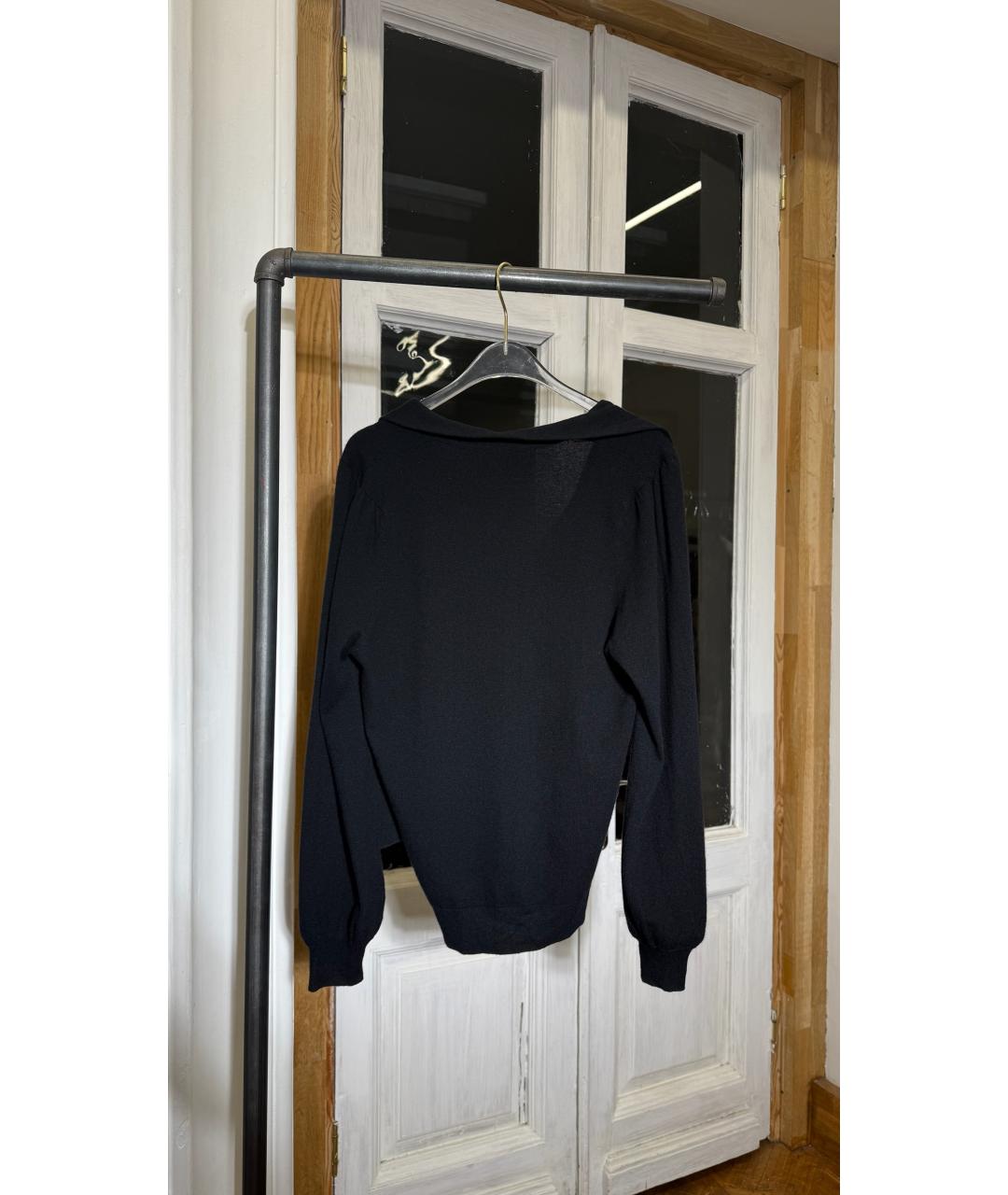 CELINE Черный шерстяной кардиган, фото 2