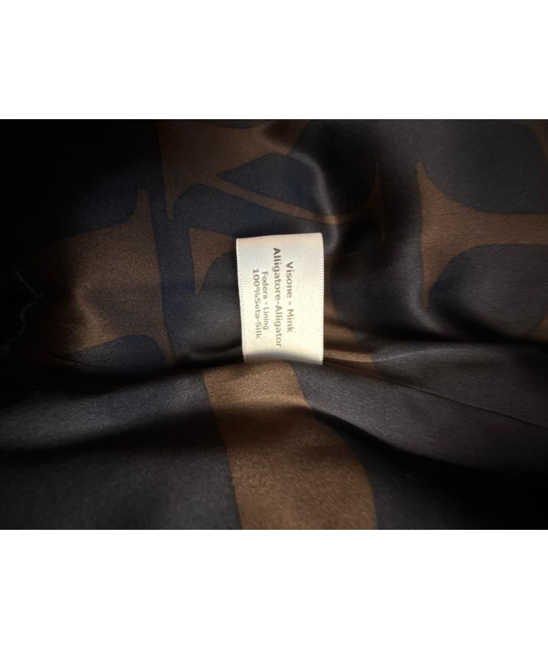 VALENTINO Коричневая меховая шуба, фото 6