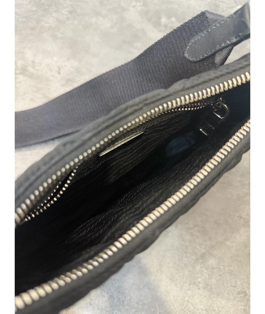 PRADA Черная тканевая сумка через плечо, фото 4