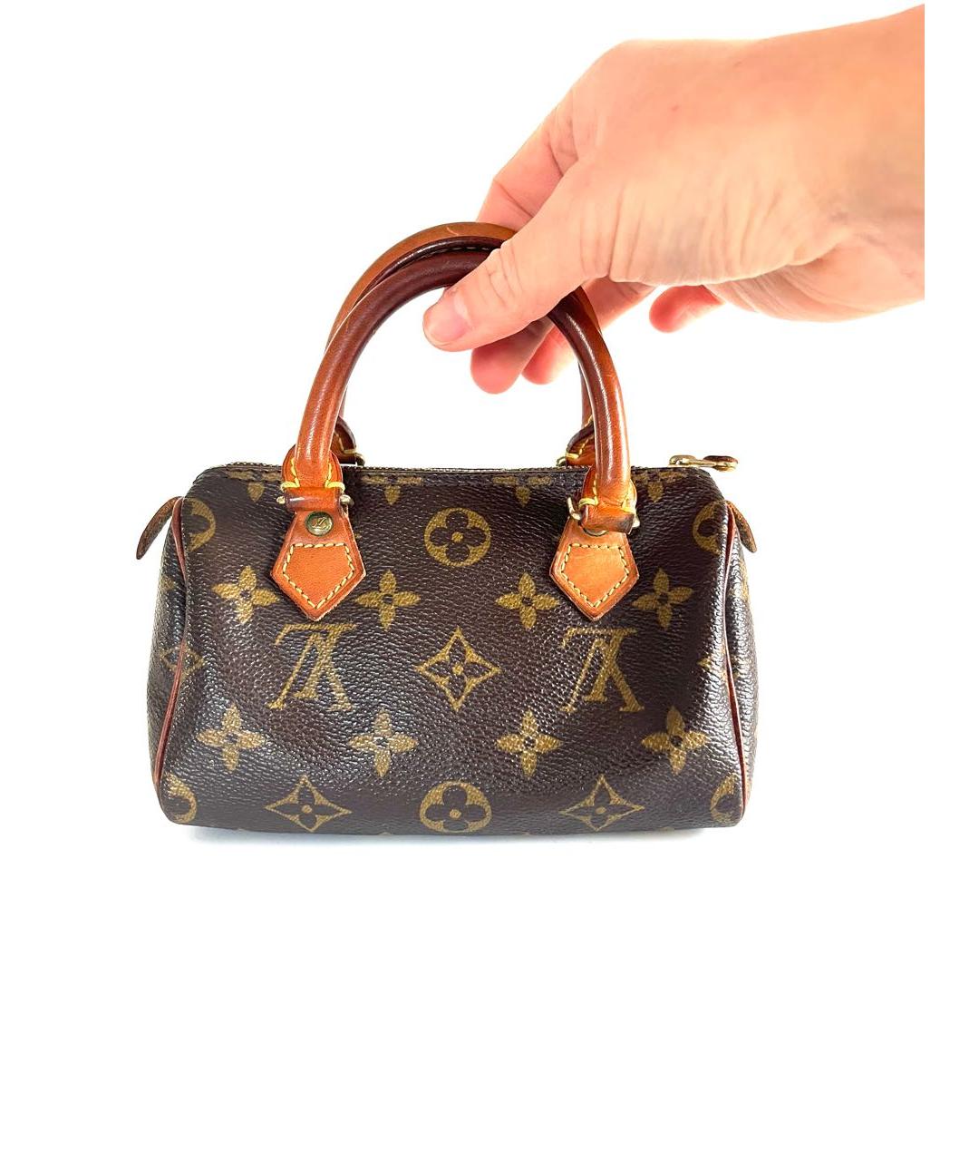 LOUIS VUITTON Коричневая сумка с короткими ручками, фото 3