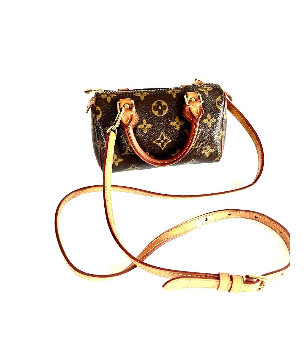 LOUIS VUITTON Коричневая сумка с короткими ручками, фото 5