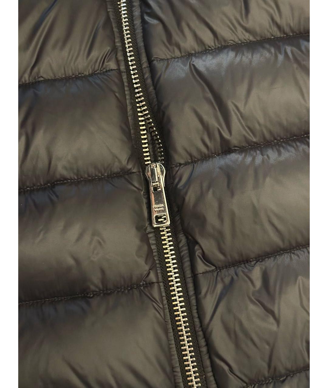 PRADA Черная полиамидовая куртка, фото 4