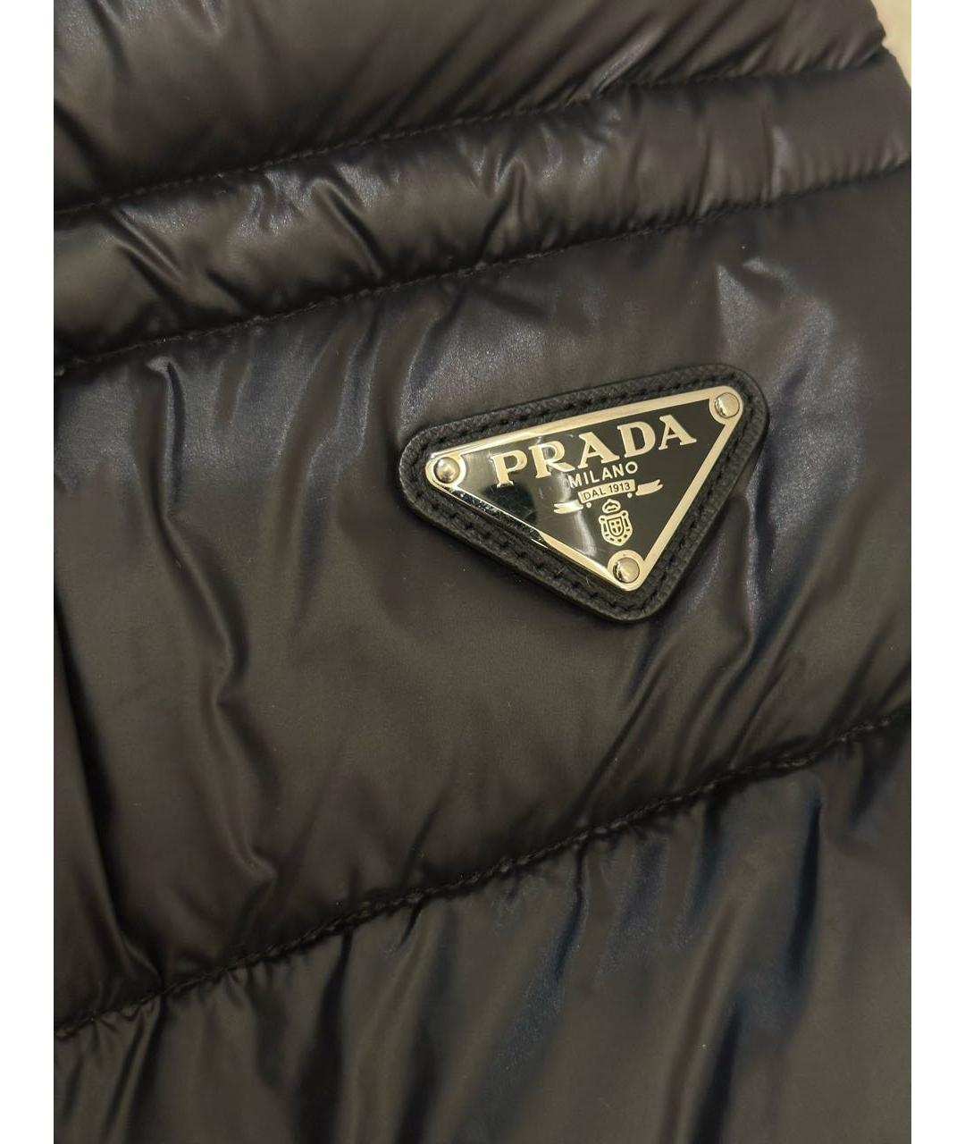 PRADA Черная полиамидовая куртка, фото 6