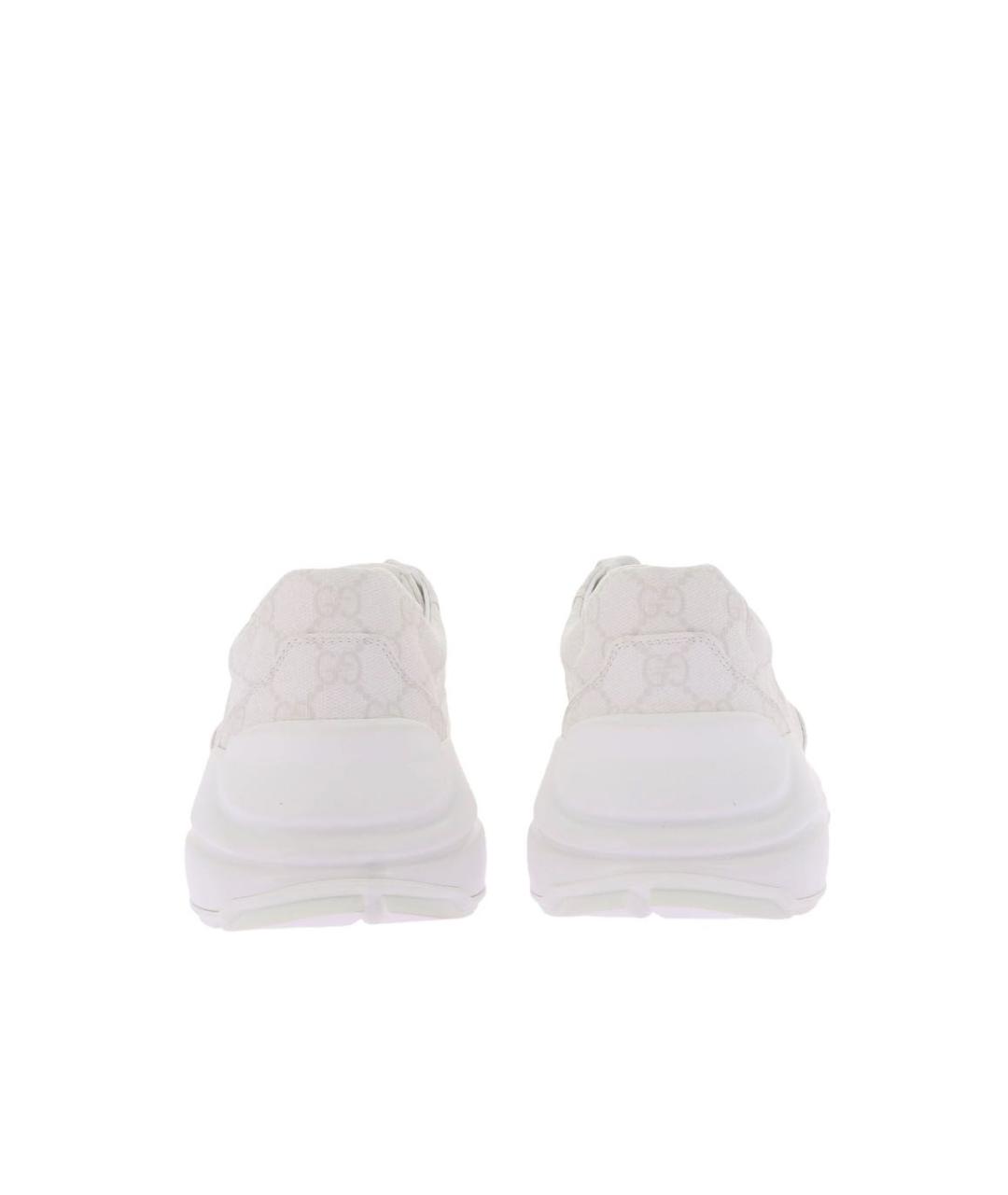 GUCCI Белые низкие кроссовки / кеды, фото 4