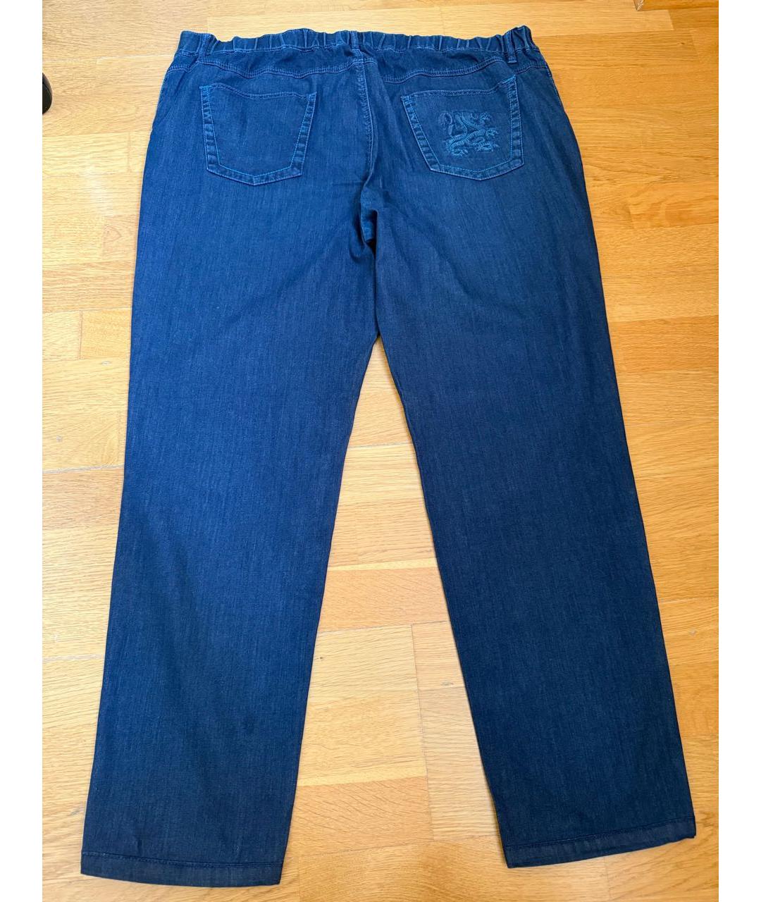 ZILLI Темно-синие прямые джинсы, фото 2