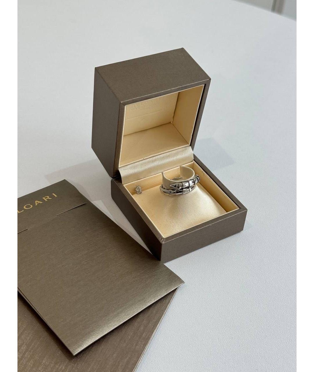 BVLGARI Серебряное кольцо из белого золота, фото 5