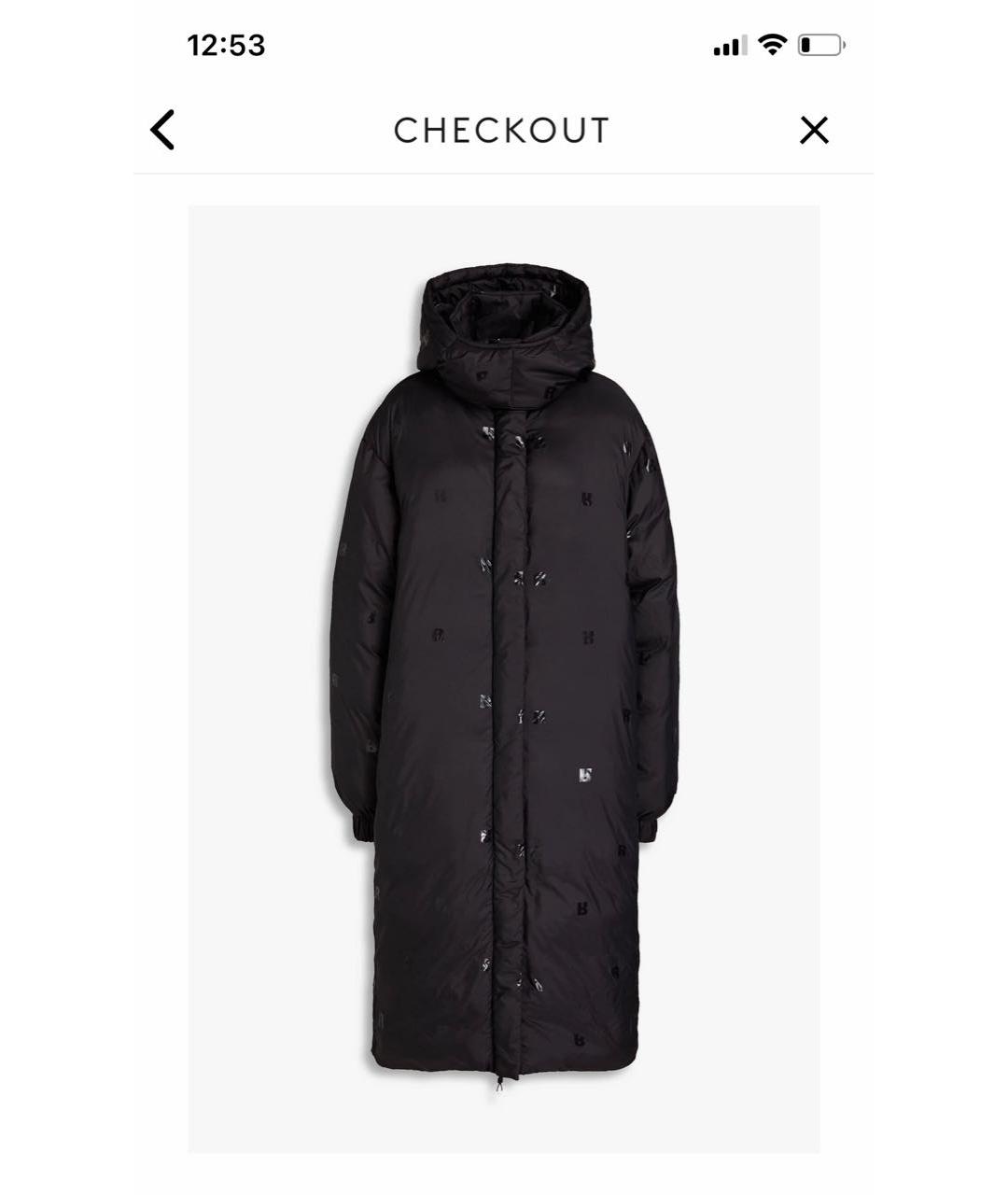 ROTATE Черный полиамидовый пуховик, фото 6