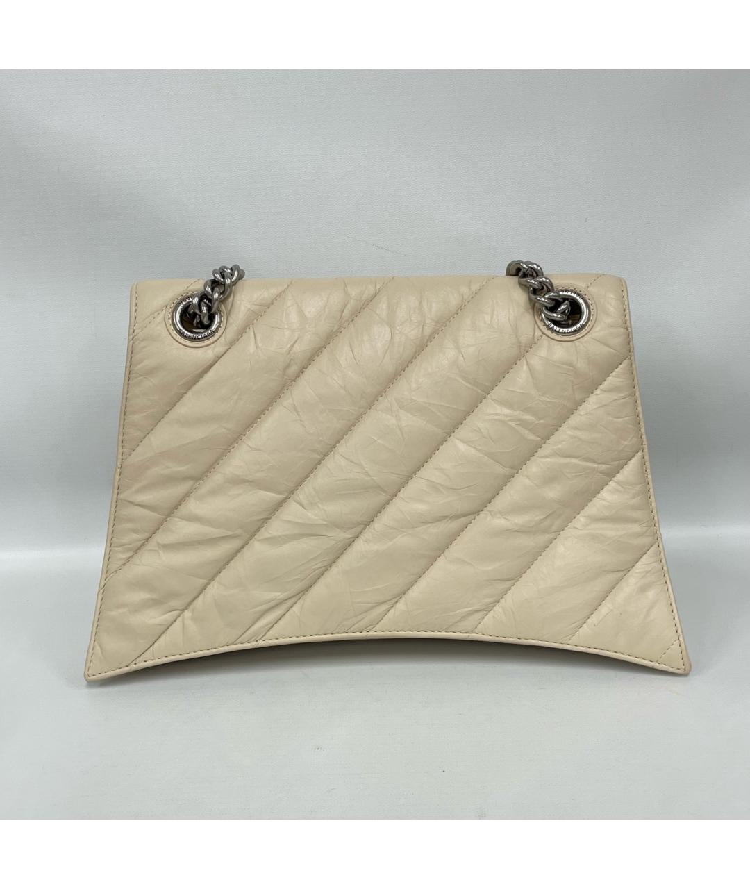 BALENCIAGA Бежевая кожаная сумка через плечо, фото 2