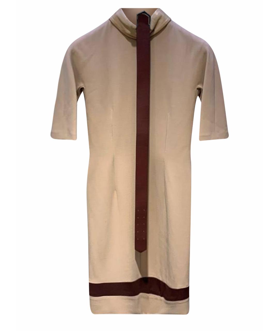 FENDI Бежевое повседневное платье, фото 1