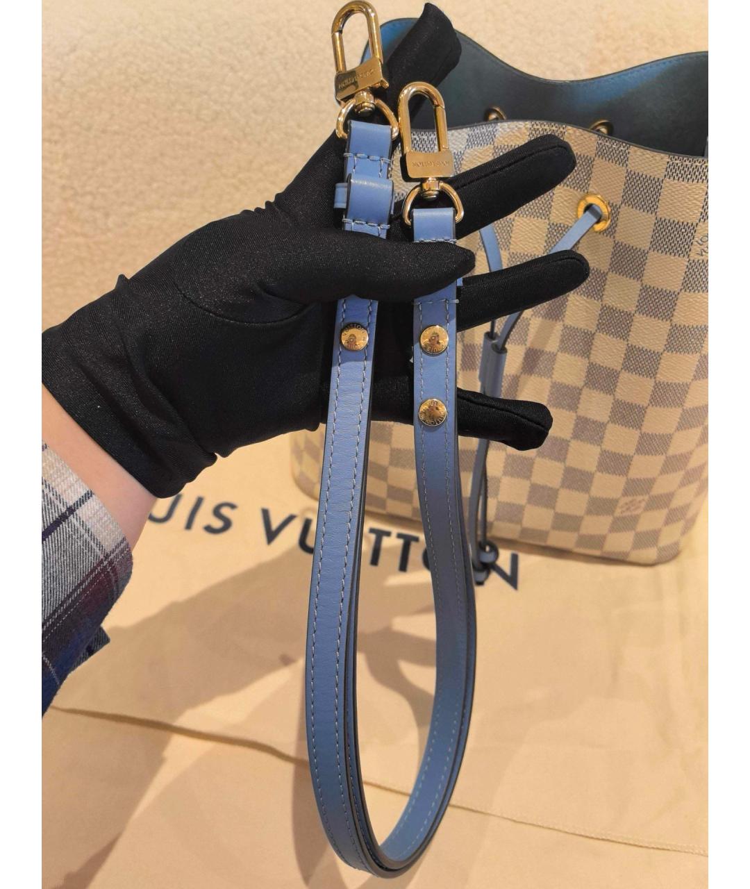 LOUIS VUITTON Белая сумка через плечо, фото 8