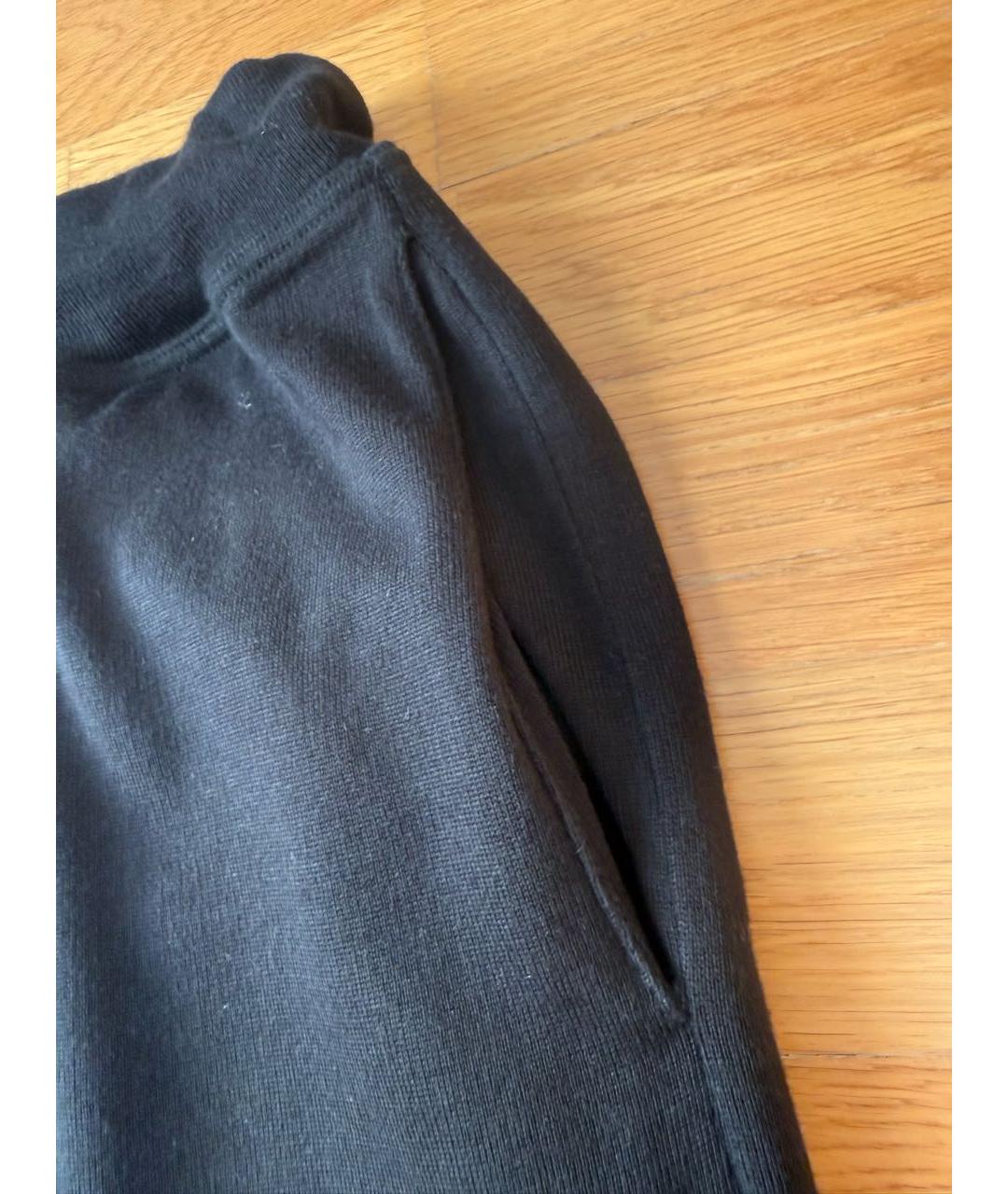 KITON Черные хлопковые повседневные брюки, фото 5