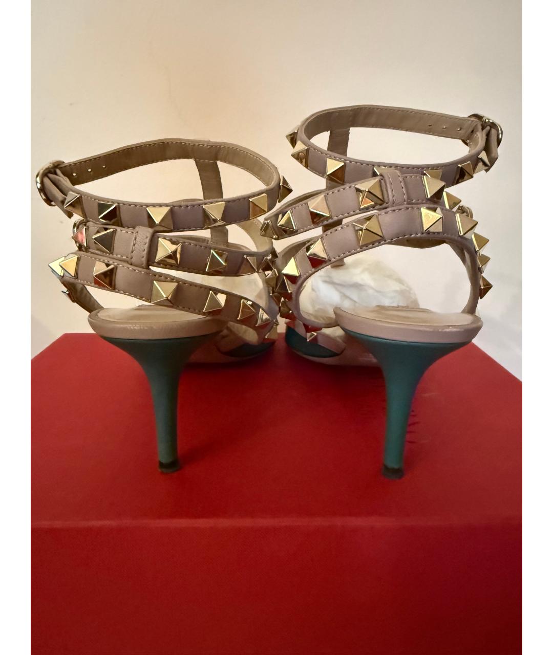 VALENTINO Зеленые кожаные туфли, фото 4