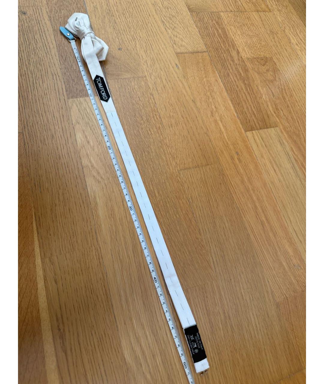 TOM FORD Белая шелковая бабочка, фото 4