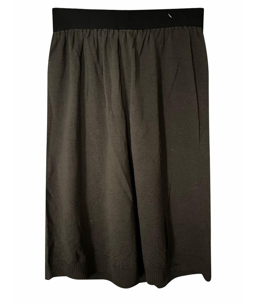 RICK OWENS Коричневые шерстяные шорты, фото 1