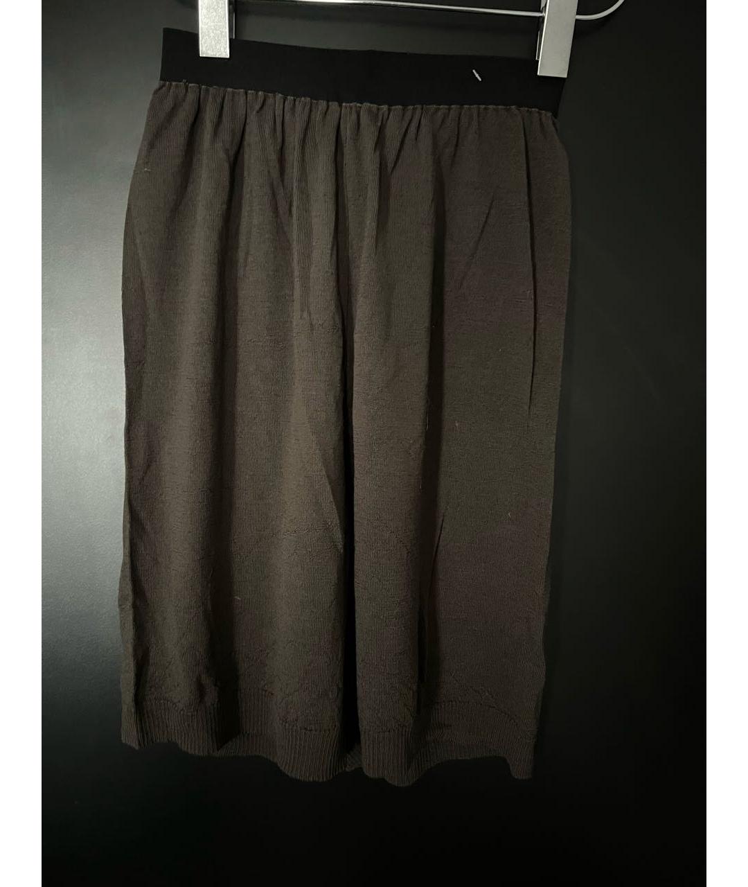 RICK OWENS Коричневые шерстяные шорты, фото 5