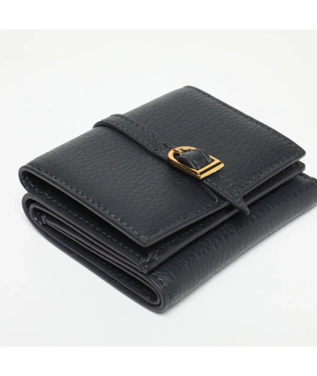 COCCINELLE Темно-синий кожаный кошелек, фото 3