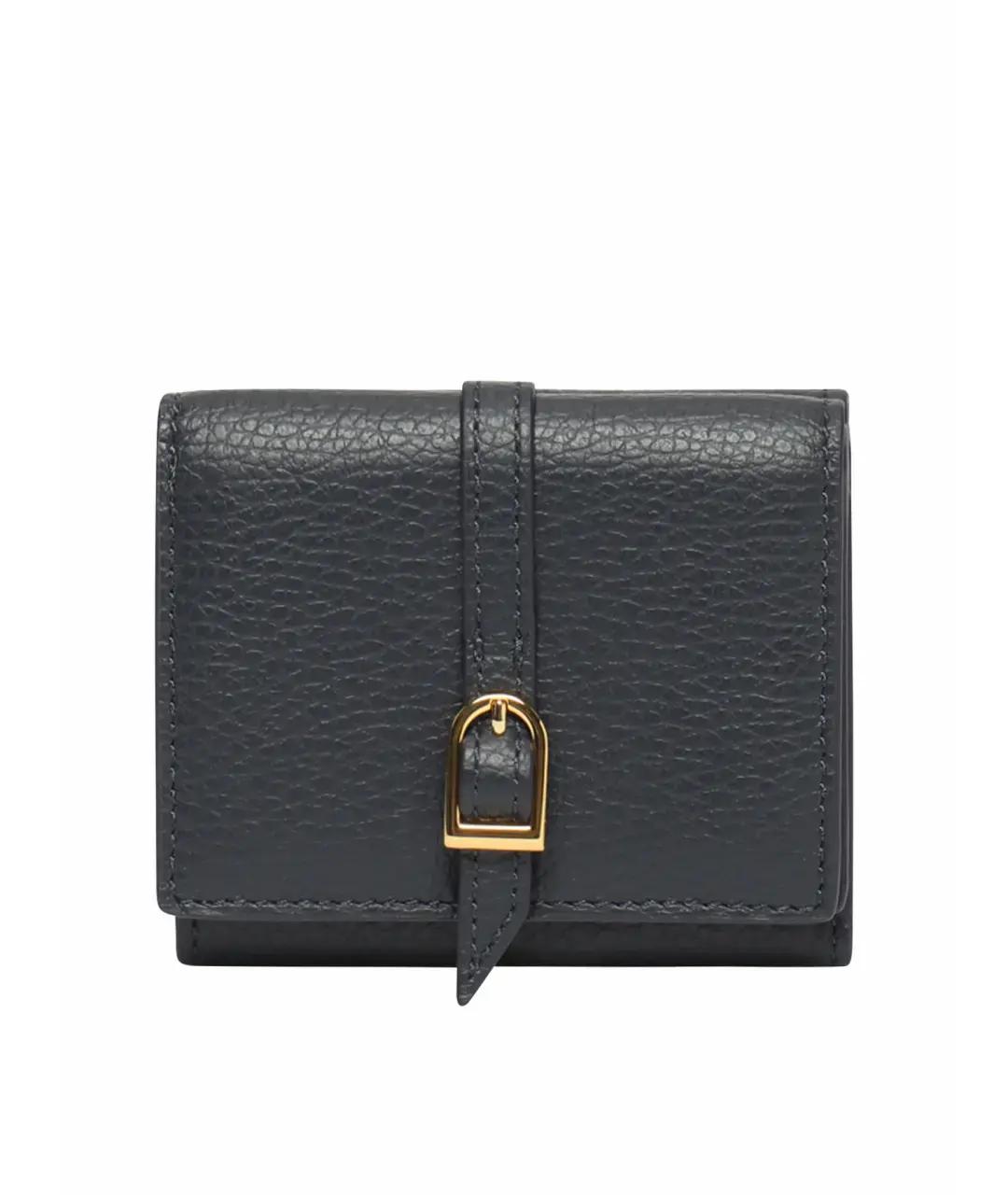 COCCINELLE Темно-синий кожаный кошелек, фото 1