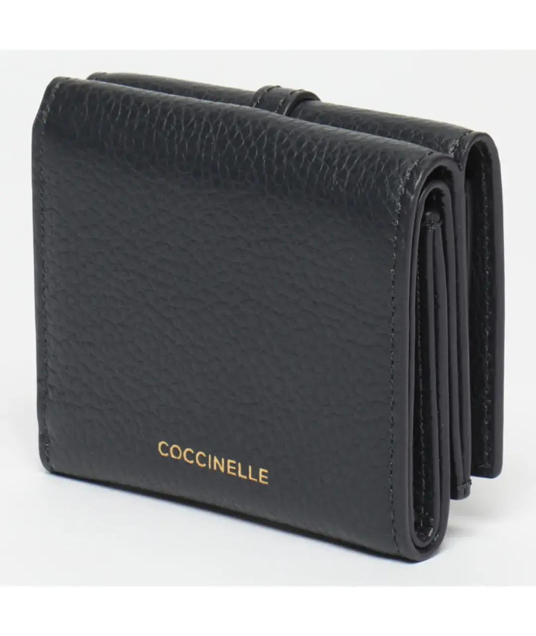 COCCINELLE Темно-синий кожаный кошелек, фото 2