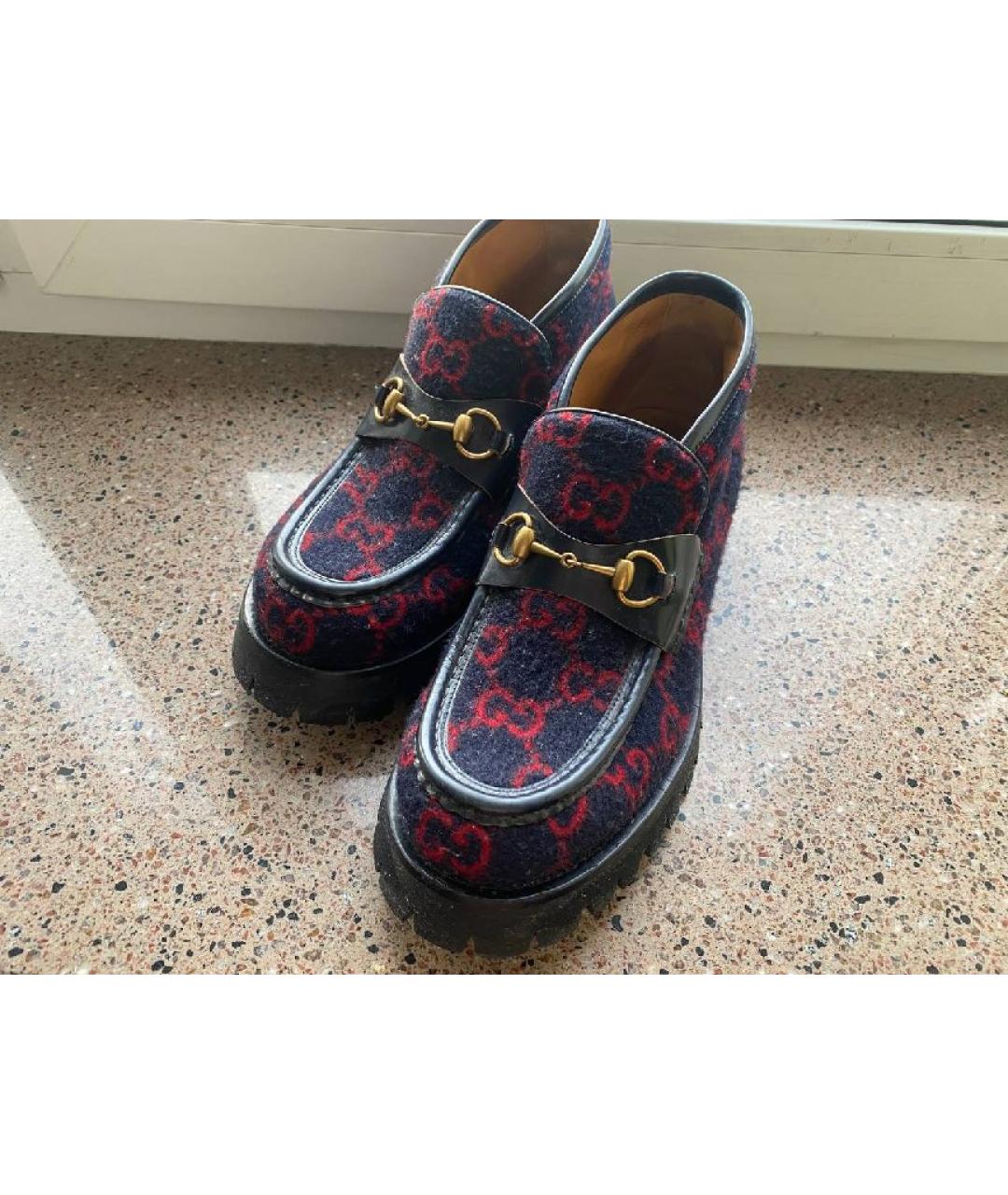 GUCCI Текстильные низкие ботинки, фото 2