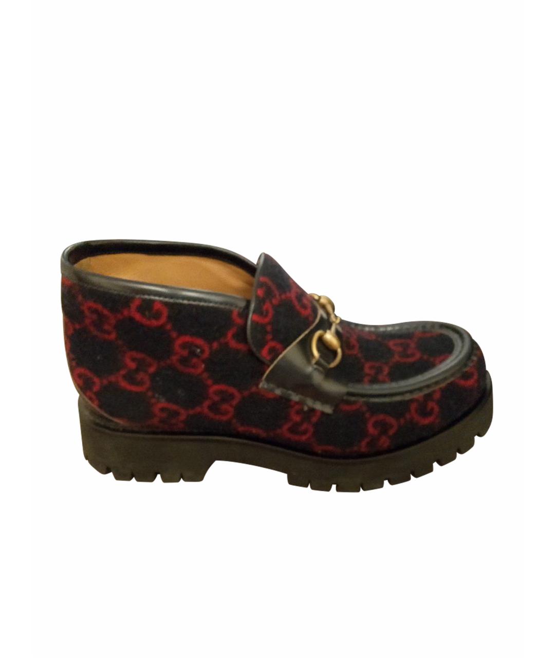 GUCCI Текстильные низкие ботинки, фото 7