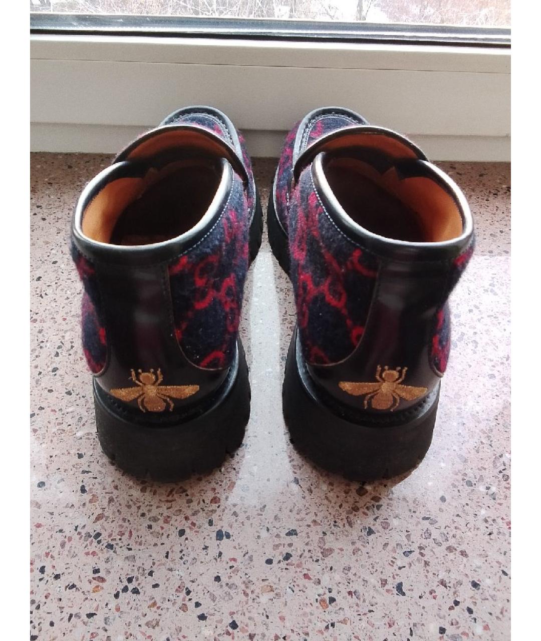 GUCCI Текстильные низкие ботинки, фото 4