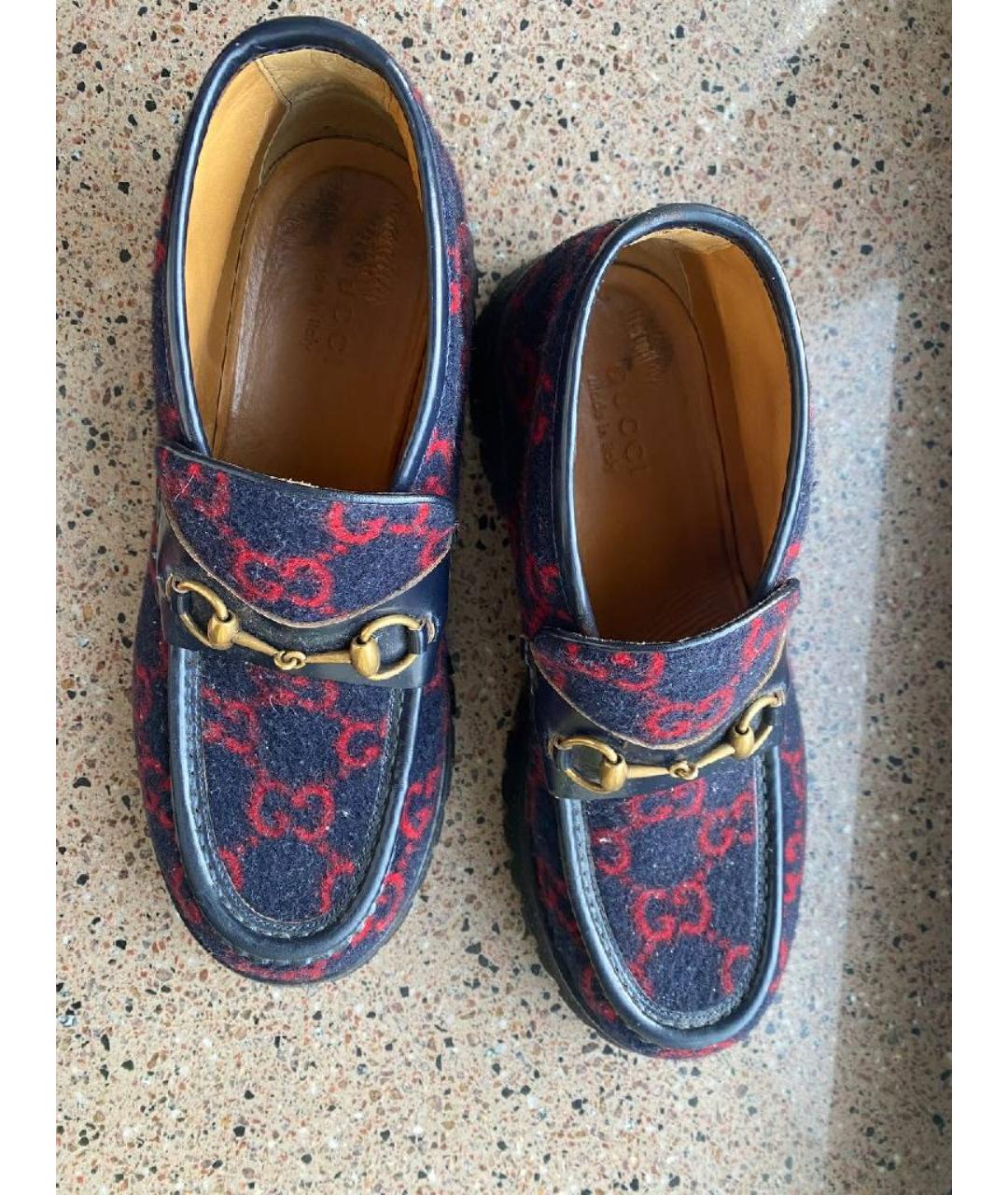 GUCCI Текстильные низкие ботинки, фото 3