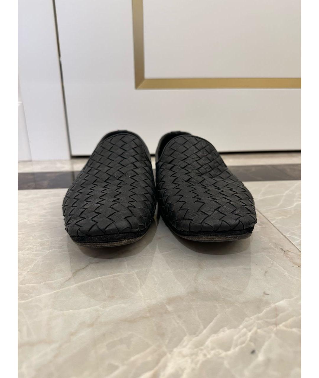 BOTTEGA VENETA Черные кожаные лоферы, фото 2