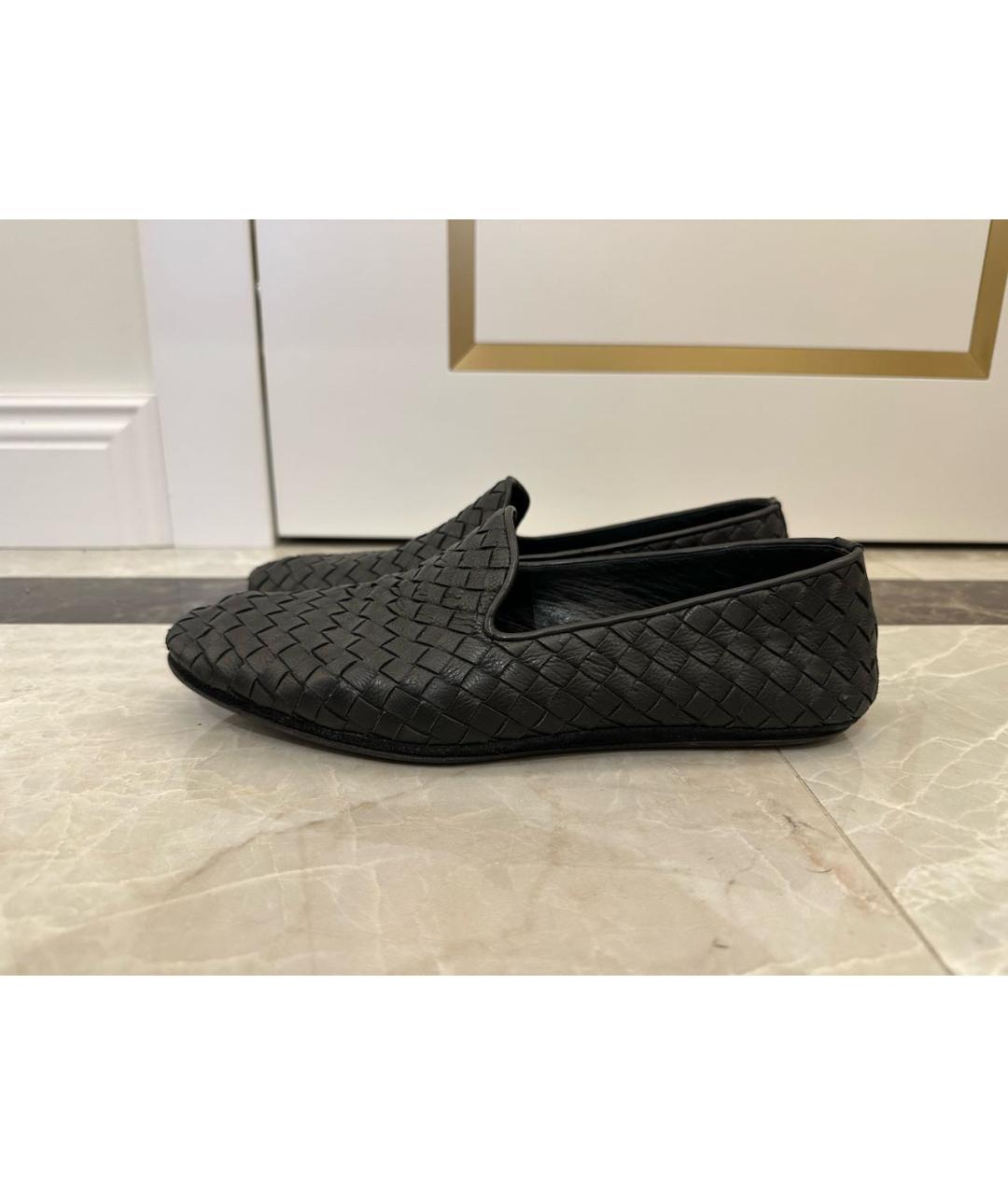 BOTTEGA VENETA Черные кожаные лоферы, фото 6