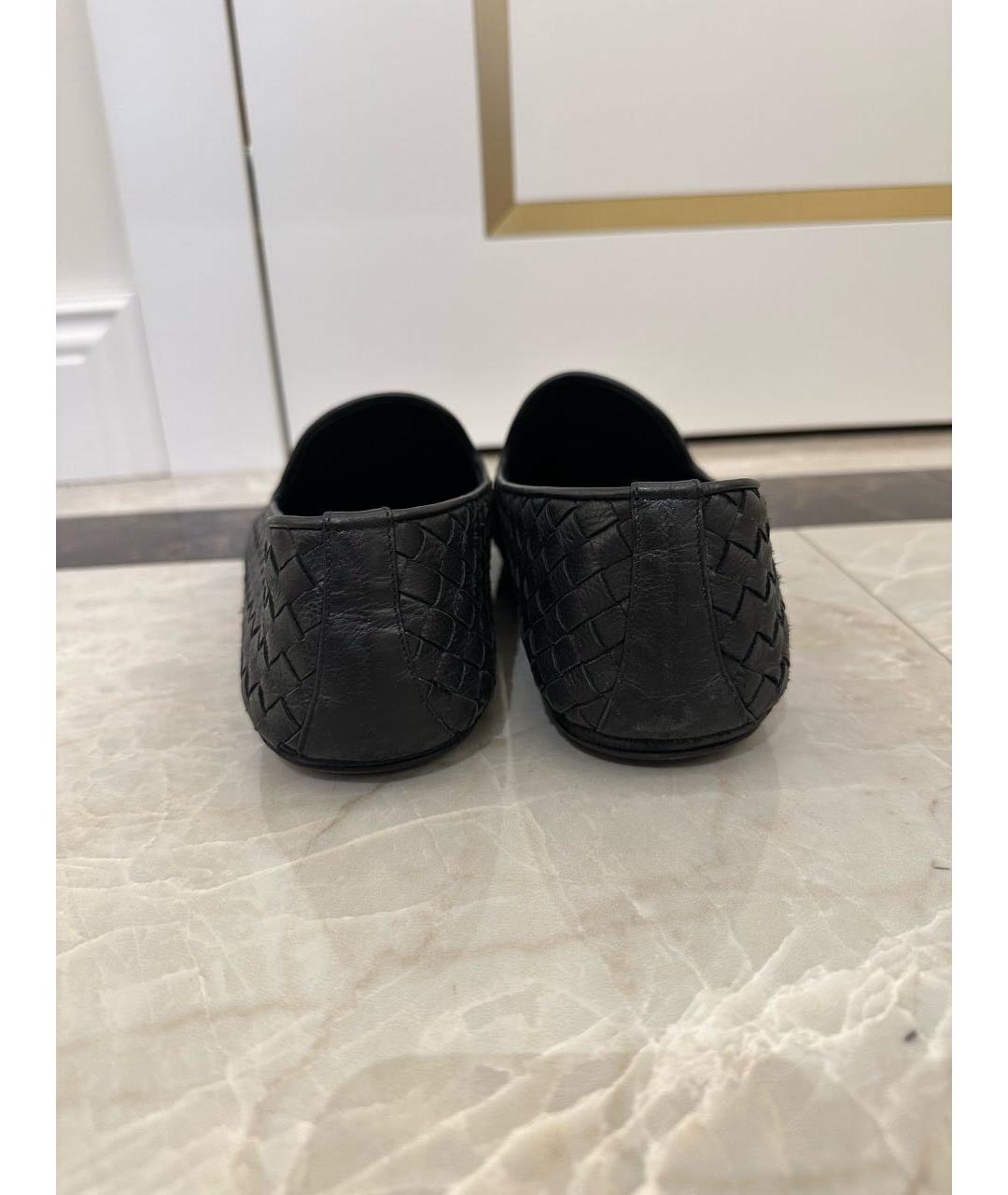 BOTTEGA VENETA Черные кожаные лоферы, фото 4