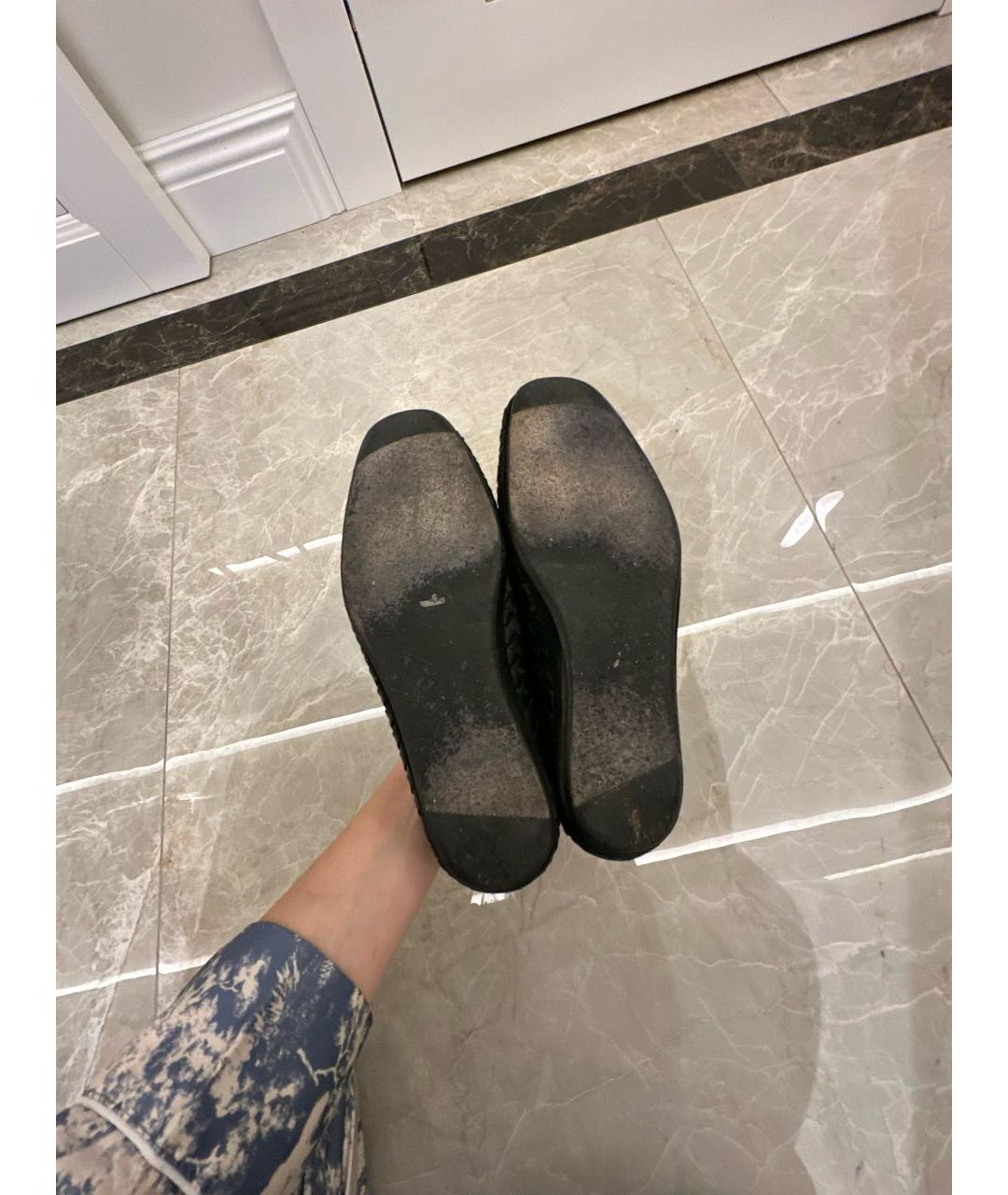 BOTTEGA VENETA Черные кожаные лоферы, фото 5