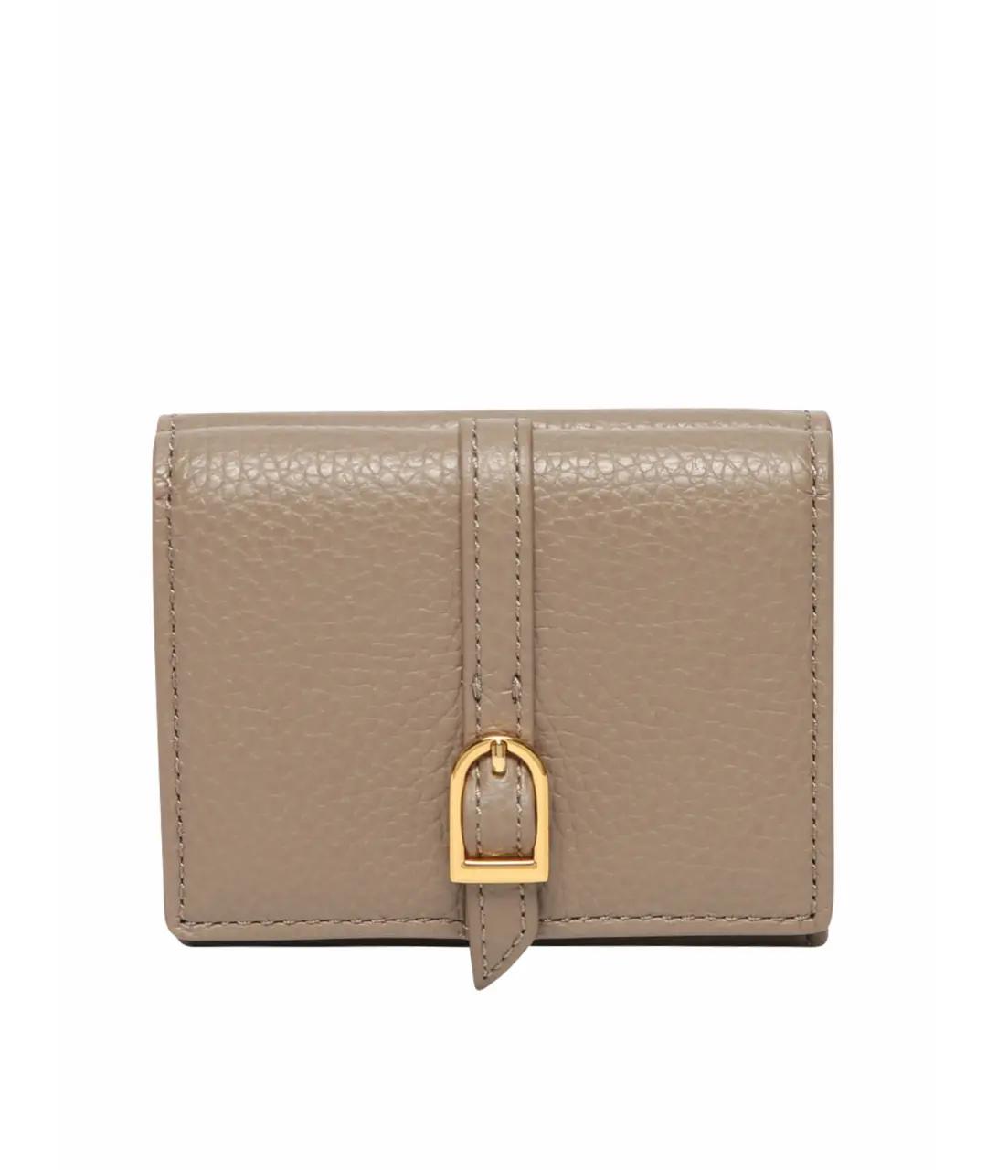 COCCINELLE Бежевый кожаный кошелек, фото 1