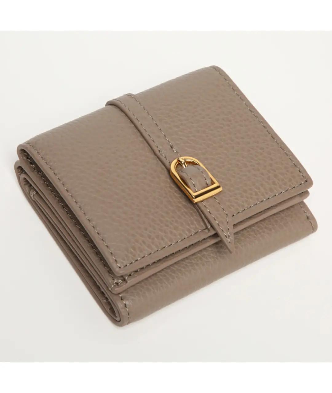 COCCINELLE Бежевый кожаный кошелек, фото 3