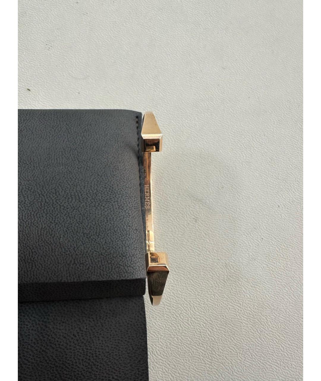 HERMES Золотой браслет из розового золота, фото 3