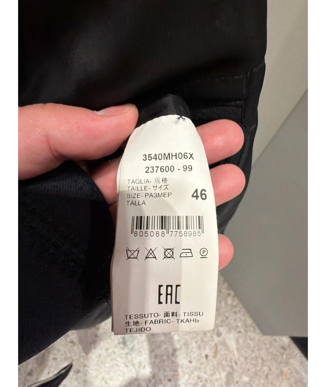 MSGM Черная шерстяная куртка, фото 8