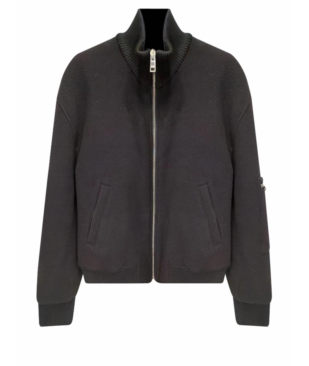 MSGM Черная шерстяная куртка, фото 1