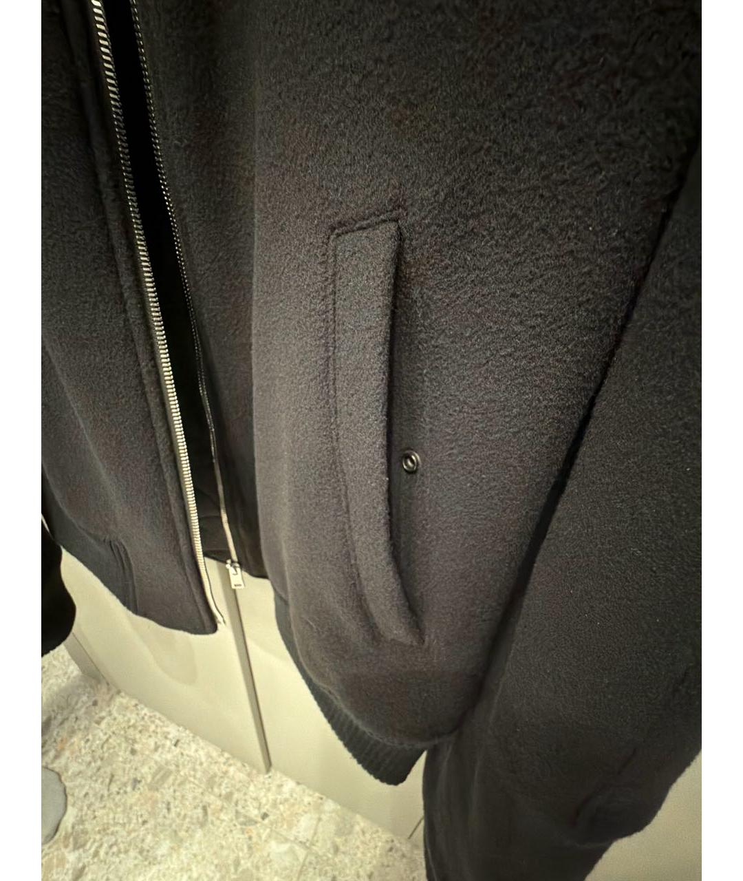 MSGM Черная шерстяная куртка, фото 6