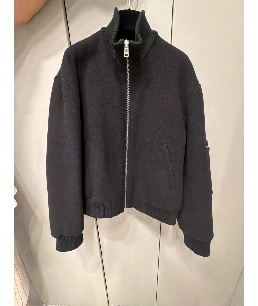MSGM Черная шерстяная куртка, фото 9