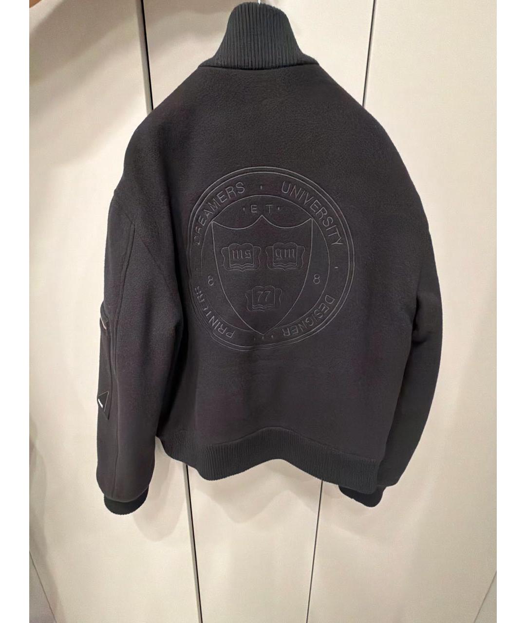 MSGM Черная шерстяная куртка, фото 2