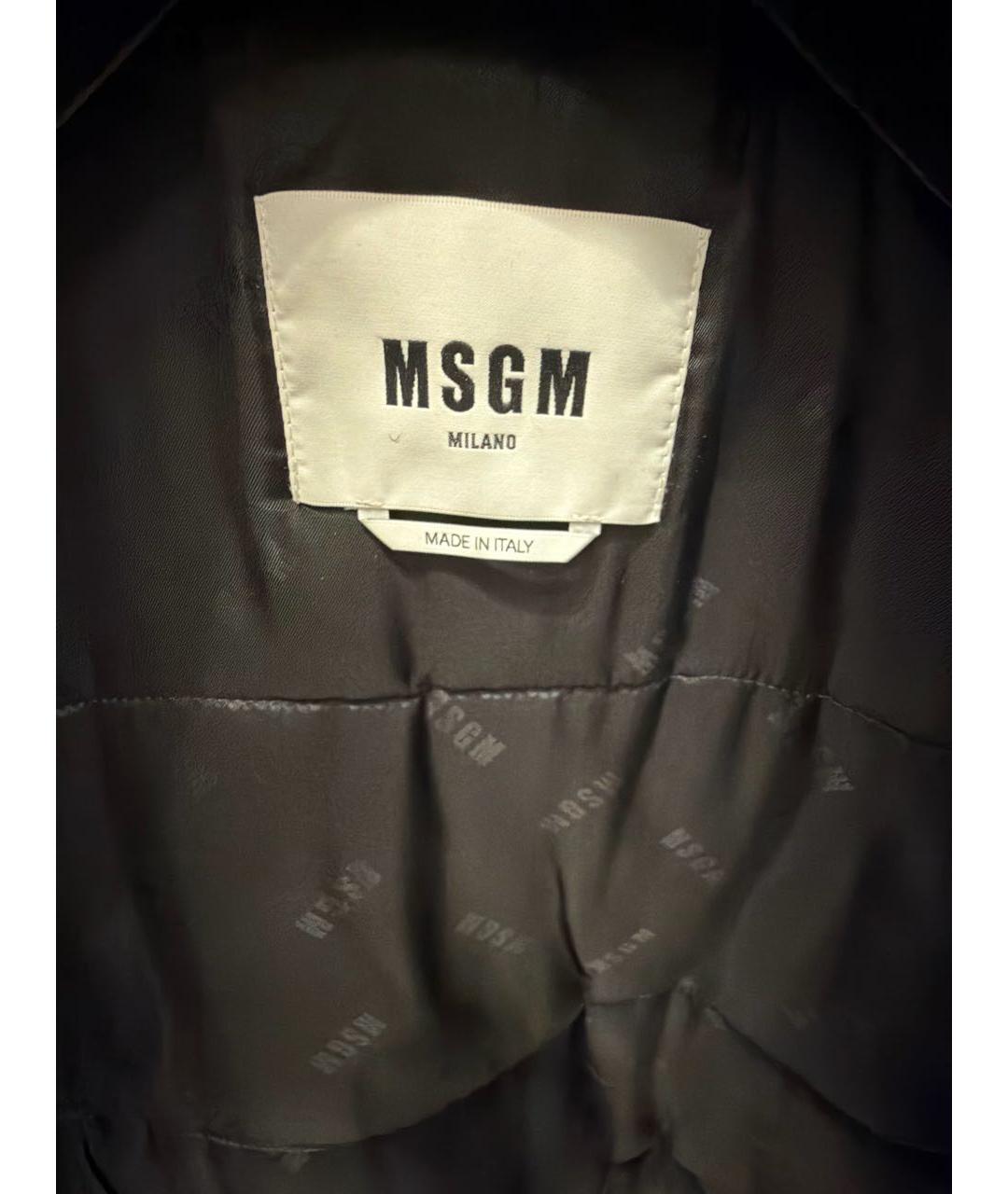 MSGM Черная шерстяная куртка, фото 3