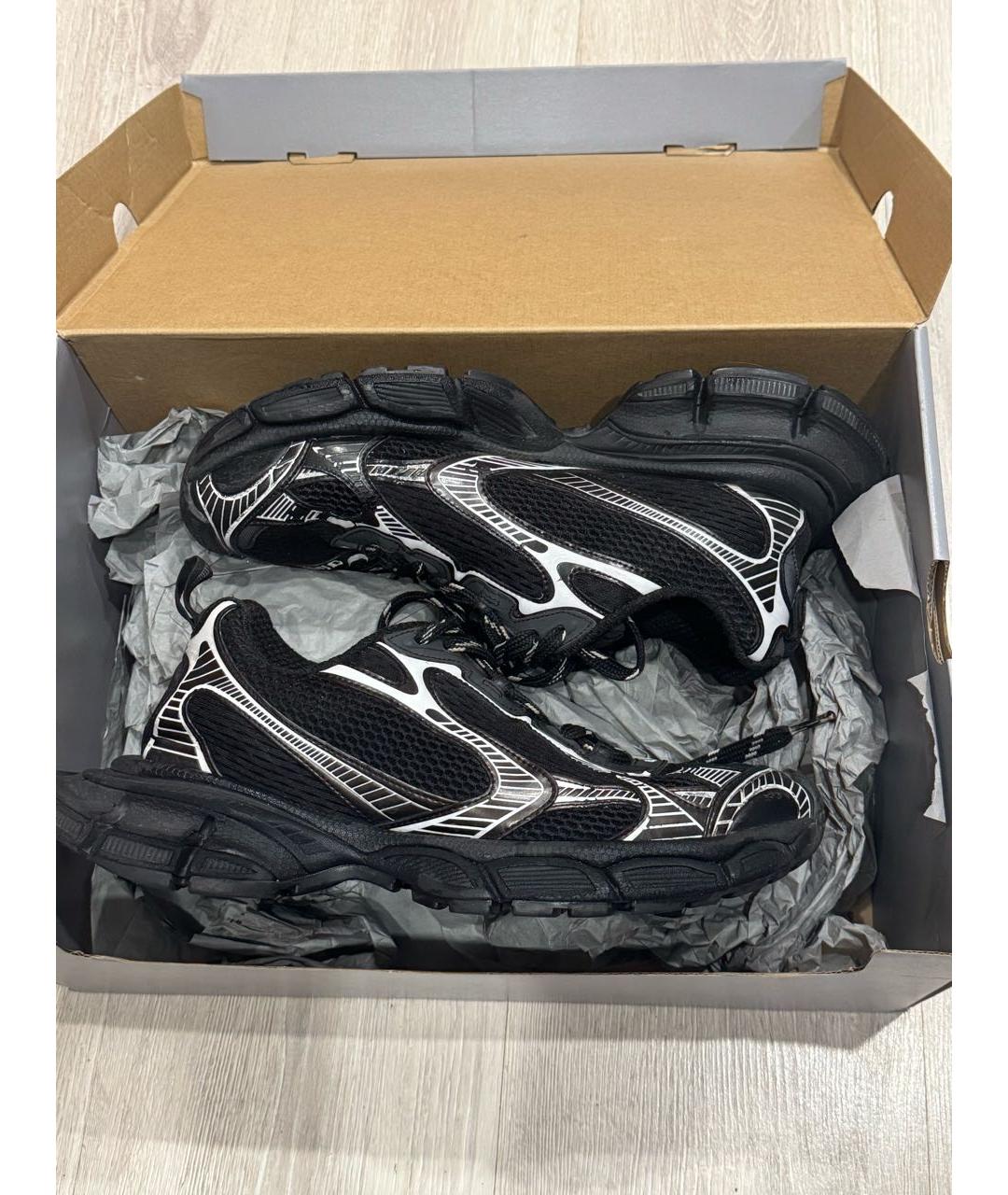 BALENCIAGA Черные текстильные низкие кроссовки / кеды, фото 5