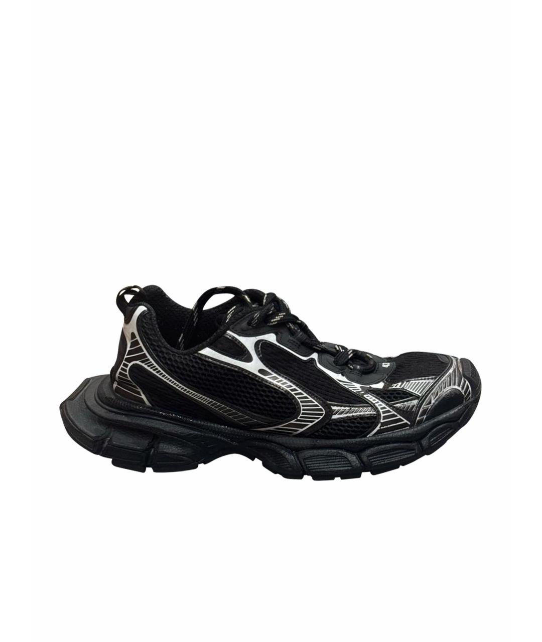 BALENCIAGA Черные текстильные низкие кроссовки / кеды, фото 7