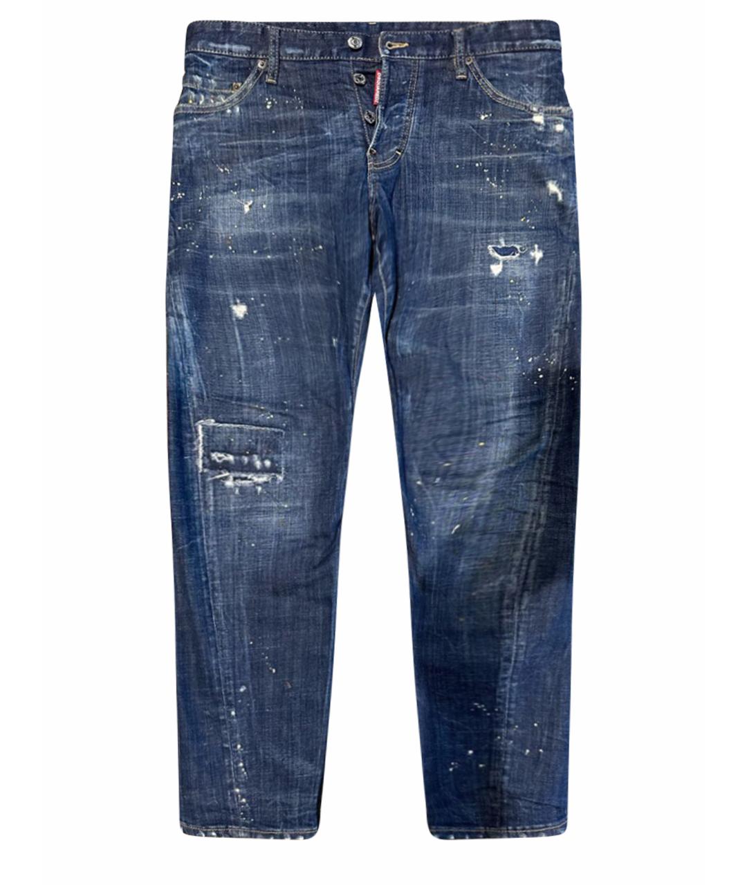 DSQUARED2 Темно-синие хлопковые джинсы скинни, фото 1