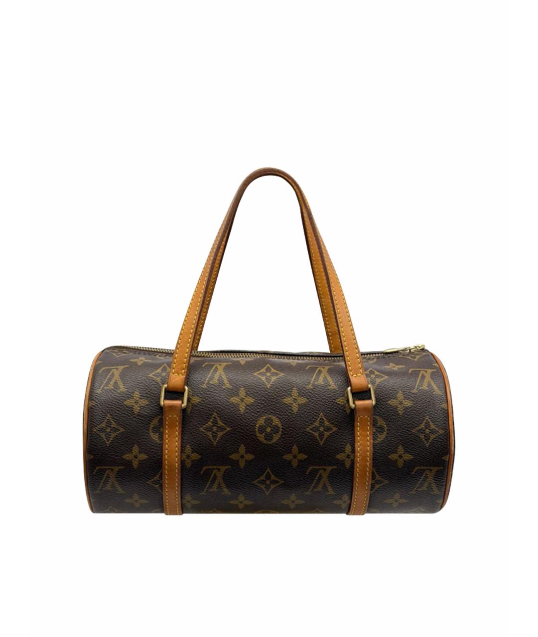 LOUIS VUITTON Коричневая сумка с короткими ручками, фото 1