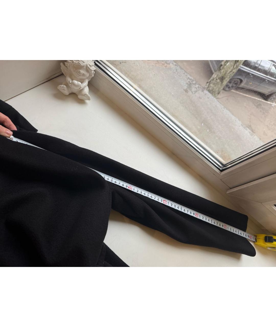 MAX MARA STUDIO Черное шерстяное пальто, фото 7