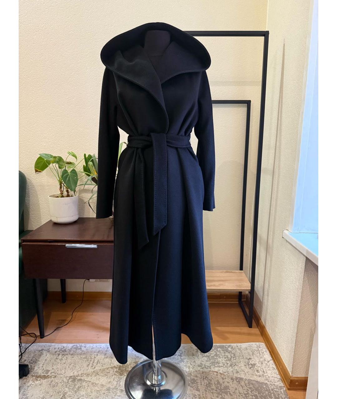 MAX MARA STUDIO Черное шерстяное пальто, фото 9