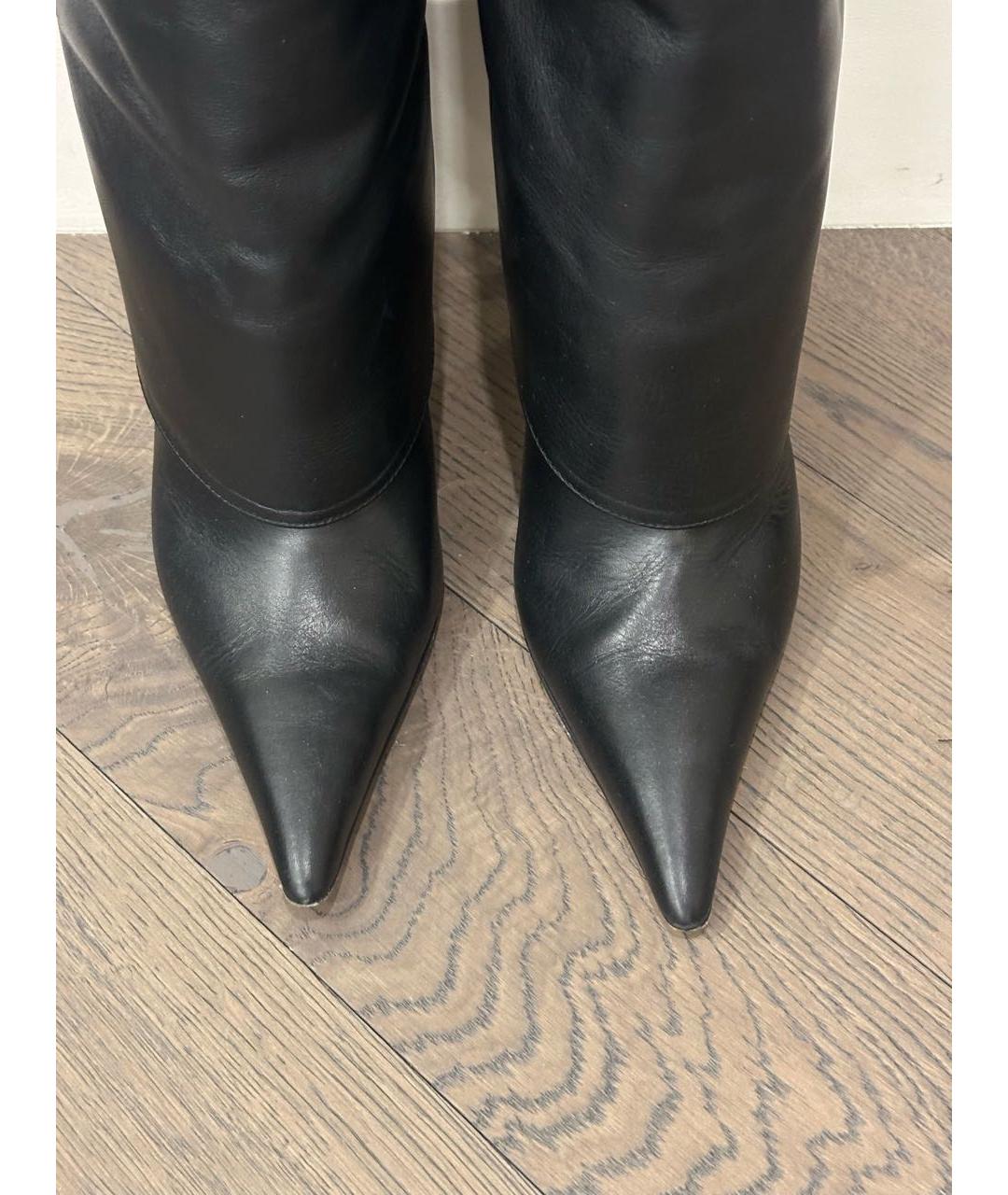 GIABORGHINI Черные кожаные сапоги, фото 3