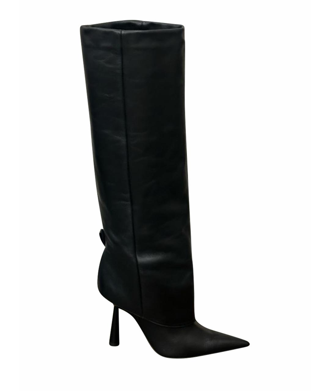 GIABORGHINI Черные кожаные сапоги, фото 1