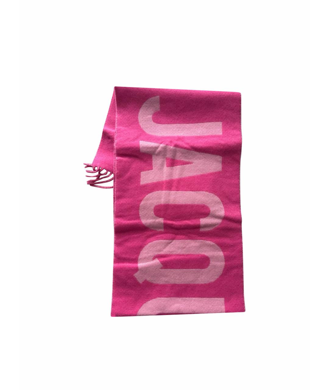 JACQUEMUS Розовый шерстяной шарф, фото 1