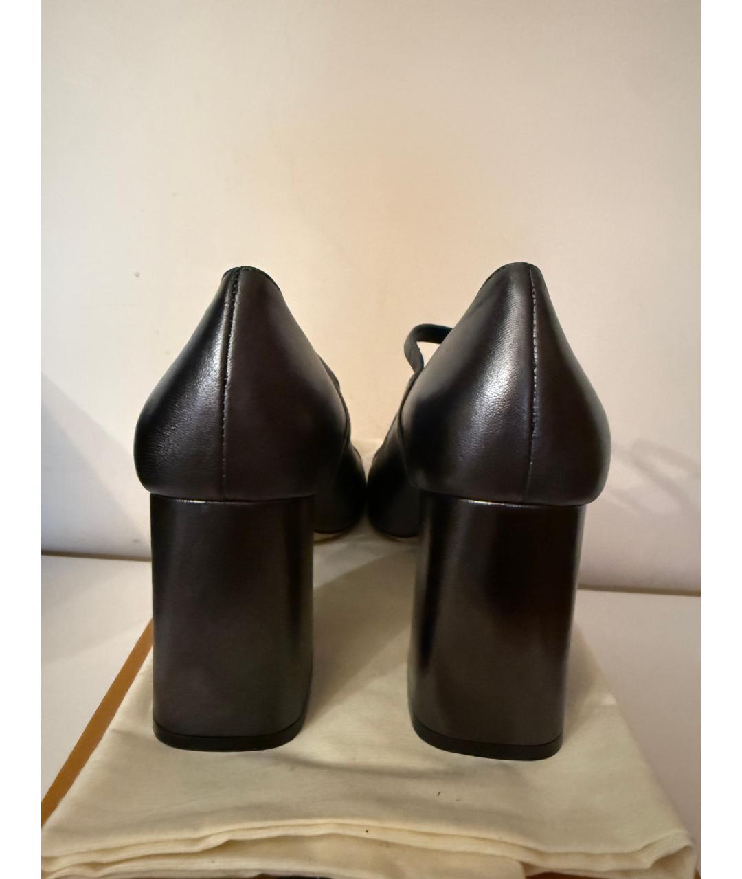LE MONDE BERYL Черные кожаные туфли, фото 4